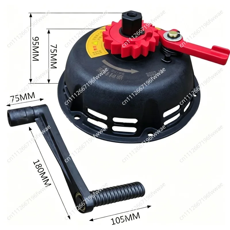 168/170F  Engine Starter Micro Tiller Sprayer Water Pump Generator plastics Case Hand-Cranked No-Pull Starter