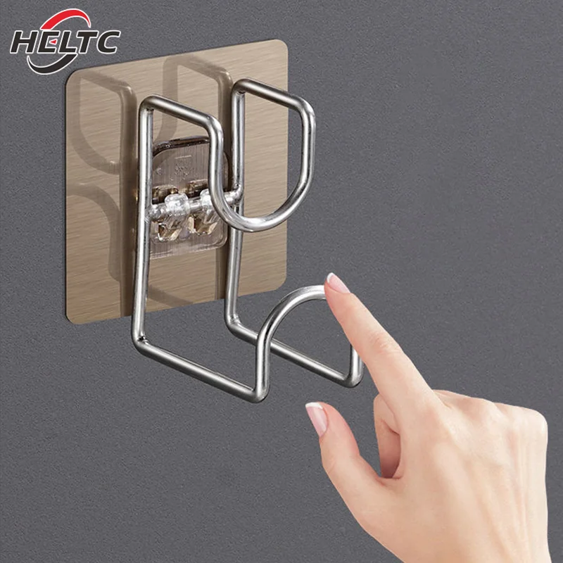 1/3pcs Punch-Free Sticky Hook Bathroom Kitchen Traceless Washbasin Storage Hooks Save Space Organizer Wall Mount Hook