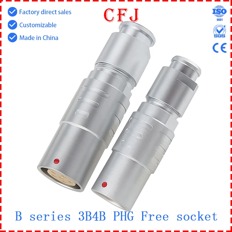 CFJ Quick Push-Pull Okrągłe, samozaciskowe złącze serii B PHG 3B 4B 2 3 4 5 6 7 8 10 48-pinowe złącze do cięcia metalu lotniczego