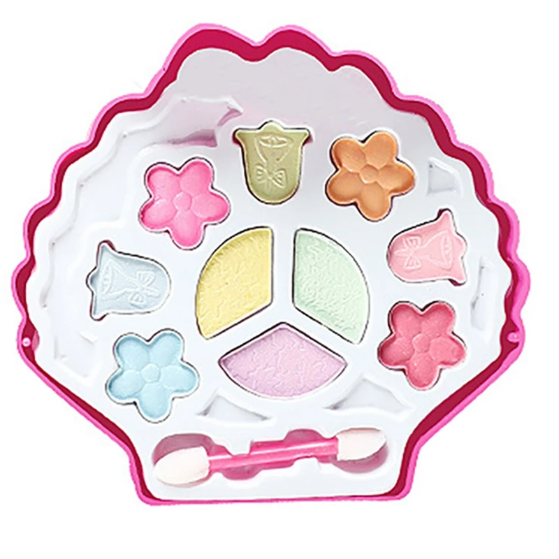 Fashion Girl Washable Makeup Toy Shell Makeup Toy Girl Child Makeup Set Girl Safe Baby Cosmetic Beauty Set