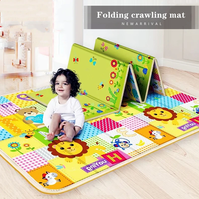 180x100 Children\'s Carpet Foldable Baby Play Mat Educational Children Room Climbing Pad Non-Toxic Kids Rug Activitys Games Toys