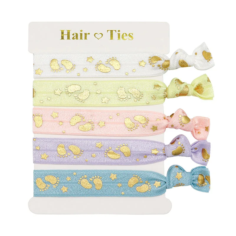 15Pcs Manufacturer Mermaid Hairbands Knot Fold Over Elastic bands FOE Hair Ties Hair Accessories Headband