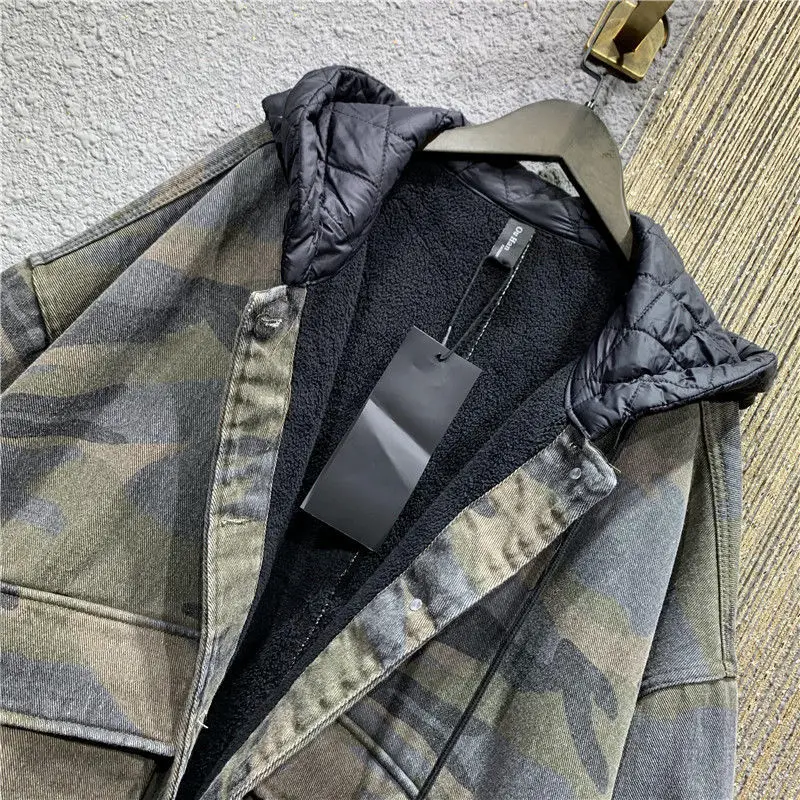 Women's Clothing Casual Loose Plus Size Coats Winter New Hooded Fleece Warm Thickened Cotton Coat Women Vintage Jackets