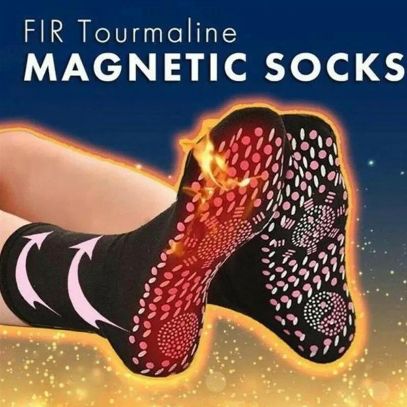Professional Sports Standard Self Heating Socks Tourmaline Magnetic Therapy Health Care Comfortable Breathable Foot Massager