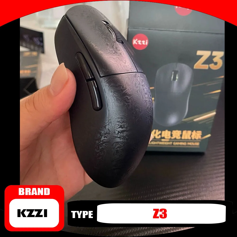 Kzzi Z3 Shadow Blade Lightweight Wireless Tri-Mode Gaming Mouse for Small To Medium Hands PAW3315 Sensor 500mAh Ergonomic