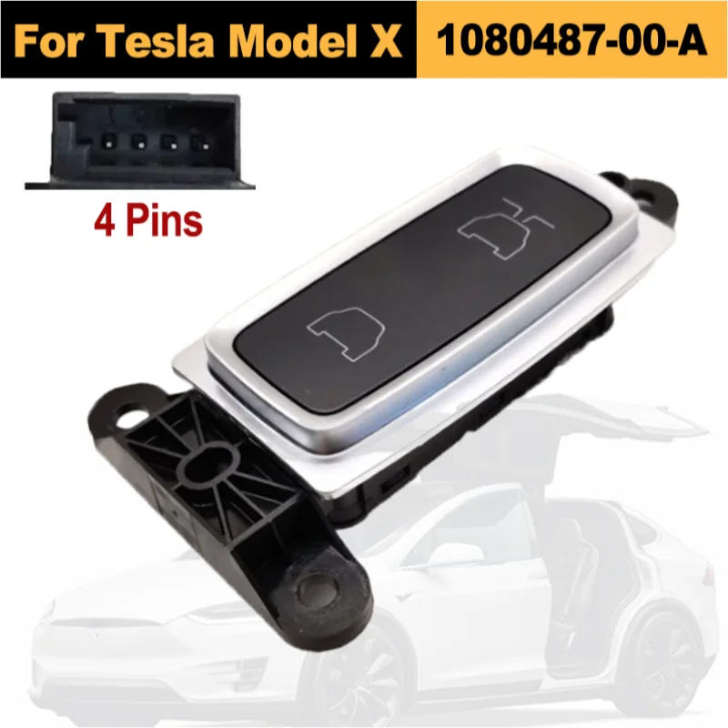 

Кнопка-переключатель открывания задней двери Falcon для Tesla Model X 2015-2021, OE 1080487-00-A 108048700A, запчасти для автомобиля