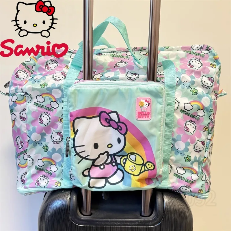 

Sanrio Hello Kitty New Portable Travel Handbag Luxury Brand Fashion Trend Women's Travel Bag Cartoon Cute Carry on Luggage