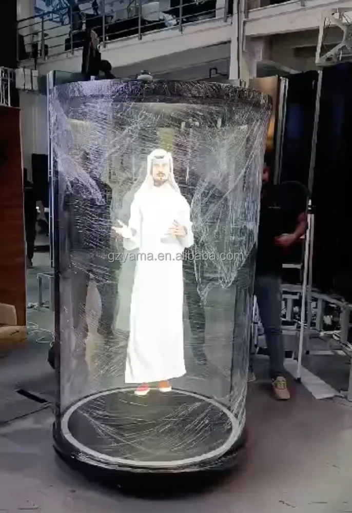 holograms 3D digital signage life size hologram holographic showcase