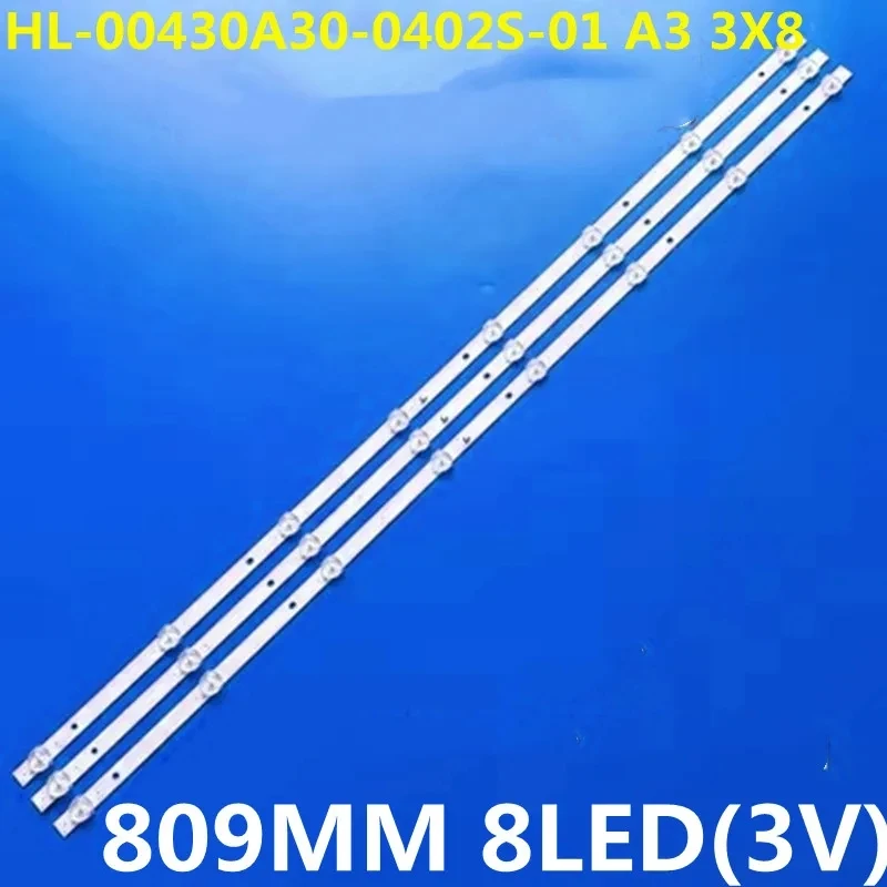 15PCS LED Rétro-Éclairage Bande HL-00430A30-0402S-01 A3 3080543Z10DTZ001 HTV-LED43FHD100T2 Télestorch 43TFH4300 Starwind SW-LED43UA400