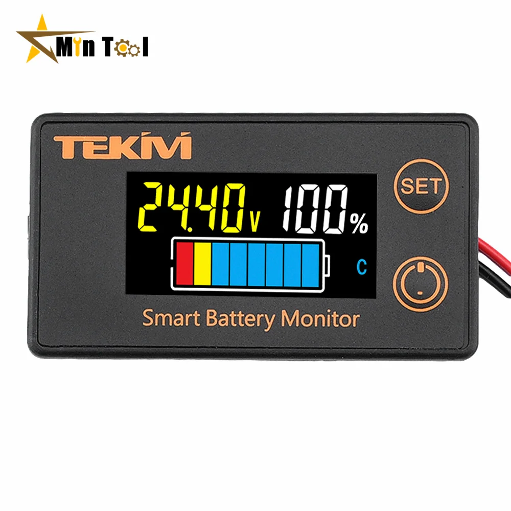 DC8-100V Battery Capacity Indicator LCD Digital Meter Lead-acid Lithium LiFe PO4 Voltage Tester for Car Tool Accessory