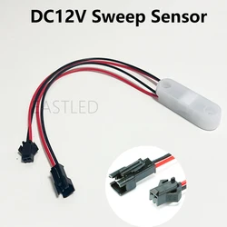 Sweep Sensor Switch Dimmable LED Light Sensor DC12V 3A Short Sensing Distance with SM Plug for Kitchen Cabinet Bathroom STRIPS