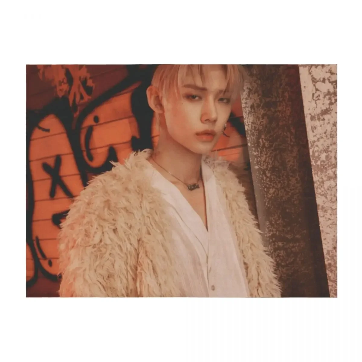 

yeonjun Throw Blanket For Decorative Sofa Plaid on the sofa Soft Beds wednesday Blankets