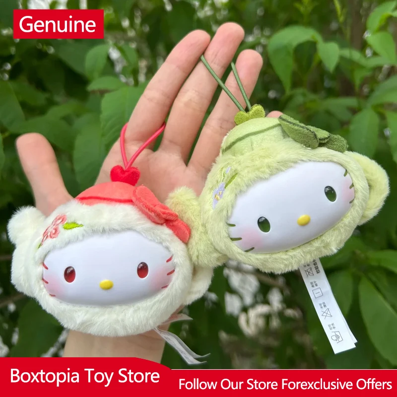 

Genuine Hello Kitty Tea Time Floral Series Mini Blind Box Toy Elegant Bag Charm Doll Mystery Box Dreamy Pendant Birthday Gift