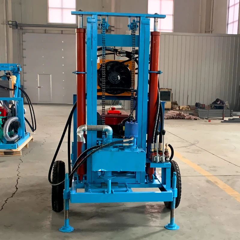 تخصيص جهاز حفر آبار المياه الديزل الصغيرة 150 م 200 م آلة الحفر الهيدروليكية الزراعية