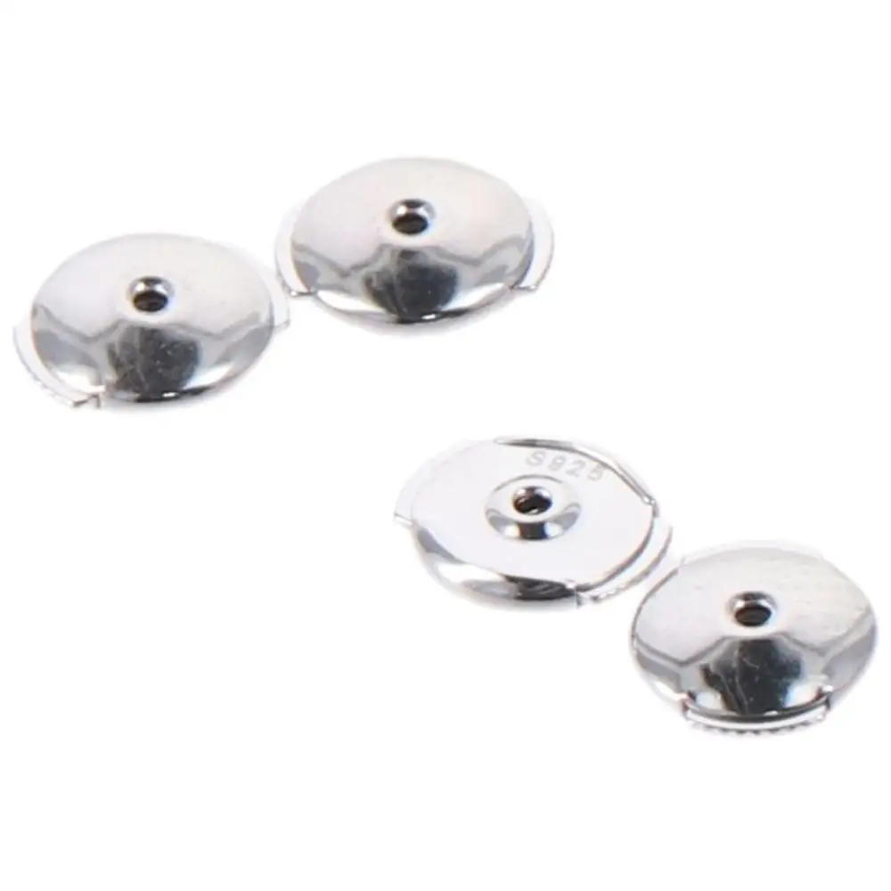 

Secure 7mm Comfort Earring Backs Silver Sterling Silver Earring Backs Locking Earring Backs For Women