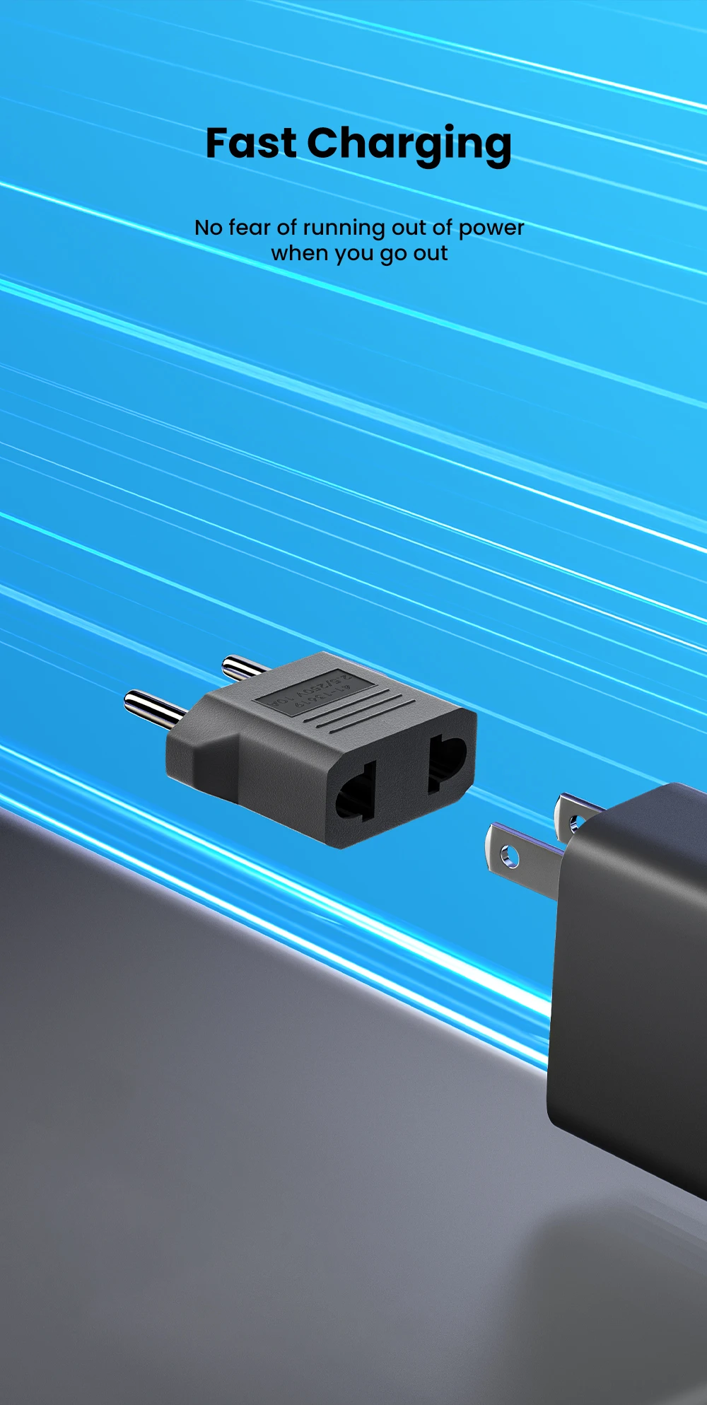Olaf 1-10 stücke 4,8/4,0mm US Zu EU Stecker Adapter EU UNS Zu Euro KR BR Brasilien stecker Konverter Amerikanischen Reise Power Adapter Steckdose – Detail 3