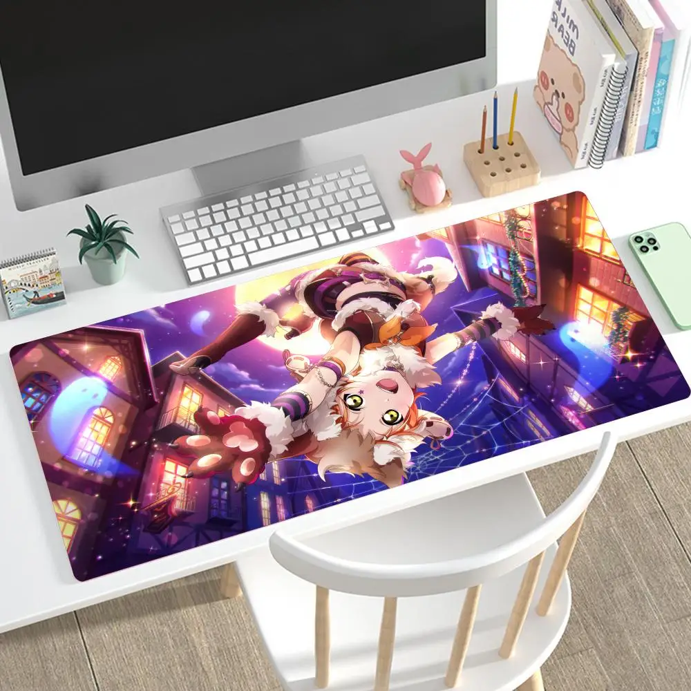 Anime LoveLive Hoshizora Rin Mousepad Large Gaming Mouse Pad LockEdge Thickened Computer Keyboard Table Desk Mat