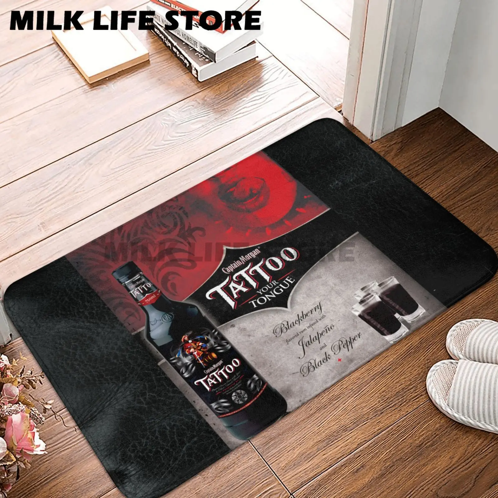 Captain Morgan Doormat Rug Carpet Mat Footpad Polyester Anti-slip Durable Front Room Corridor Kitchen Bedroom Balcony Toilet