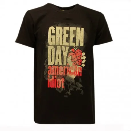Green Day American Idiot Hysteria T Shirt Mens Rock Music Classic Band Tee Oversized Short-sleeved Women Fashion Street Unisex image 2