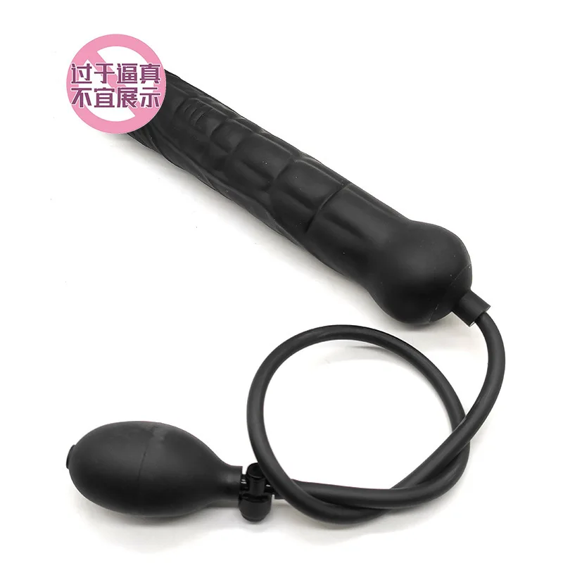 Gonfiável grande vibrador butt plug vagina e ânus expansão masturbador estimulação da próstata massagem anal plug brinquedos íntimos eróticos