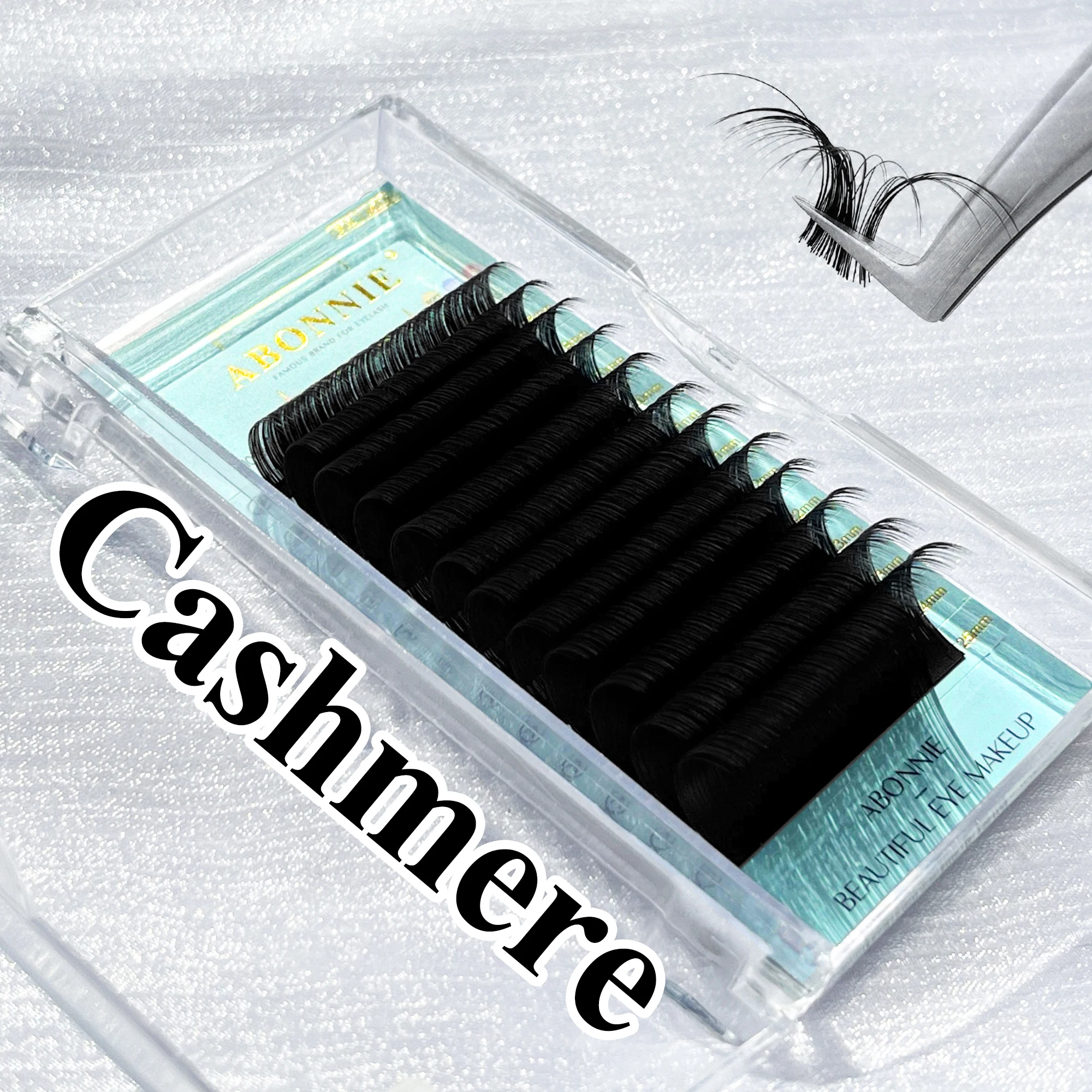 

ABONNIE Individual Lashes Matte Eyelash Extension Wholesale Cashmere Lash Trays Premium Soft Matte Lash Extensions
