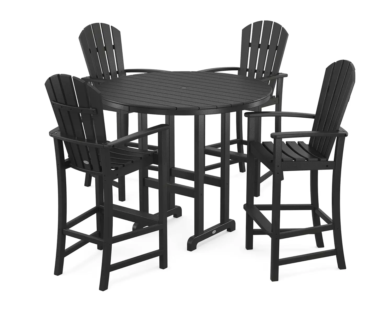 Retro High Top Bar Table & Chair Set Outdoor Patio Furniture For Deck Garden Backyard, Customized