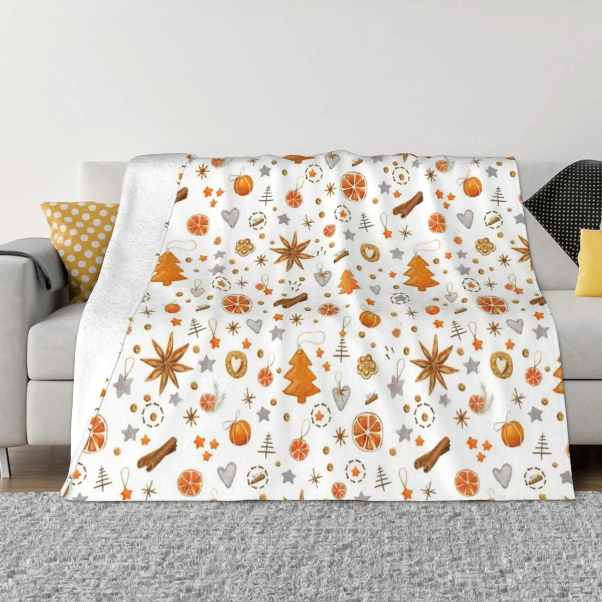 spicy orange Throw Blanket sofa Luxury St Blanket blankets and blankets