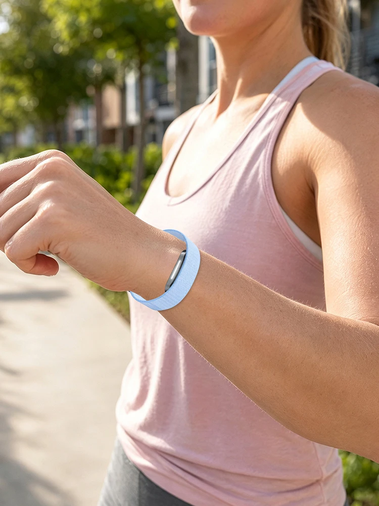 Soft Fabric Wristband for Hume Band 2.0 Braided Nylon Adjustable Quick-dry Sport Strap Sleep Tracking