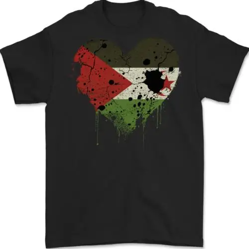 

Love Flag Western Sahara Football Mens T-Shirt 100% Cotton