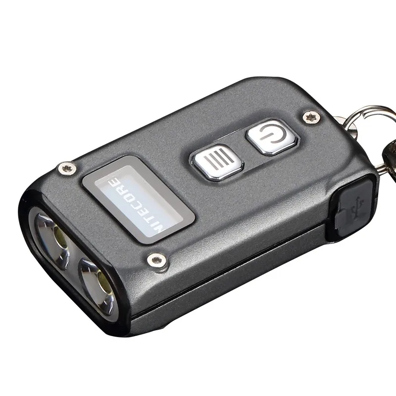 NITECORE TINI2 500 люмен, OLED-умный интеллектуальный двухъядерный светильник, технология сна APC, длительный режим ожидания, использование зарядки через USB Type-C