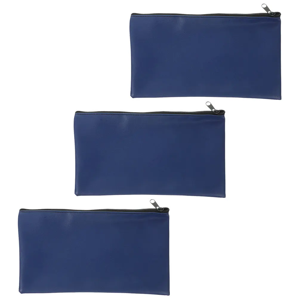 

Набор из 3-х сумок-органайзеров для документов: вместительные кошельки на молнии для денег, квитанций, наличности, для путешествий, работы, учебы, хранения лотерейных билетов