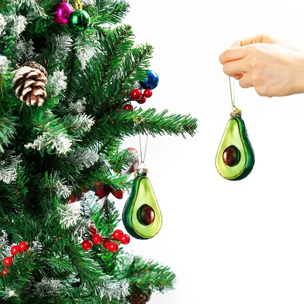 Pineapple Christmas Tree Toy Glass Fruit Baubles Christmas Tree Ornaments Decoration For Home New Year Decor Navidad 2024