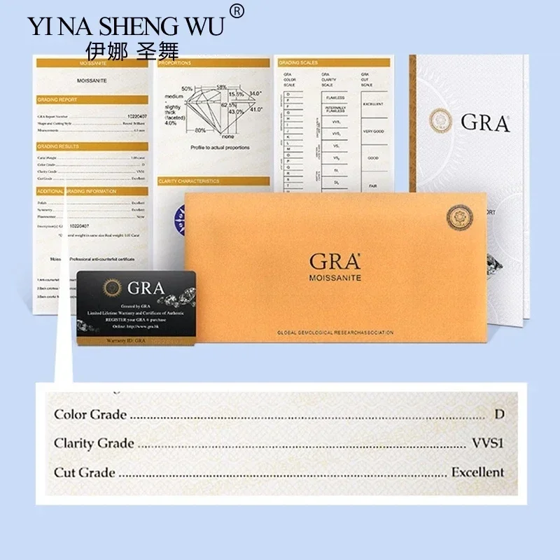 مويسانيتي S925 أقراط فضية للنساء 1Ct الفاخرة مزاجه التعميم أقراط بسيطة هدية عيد الزفاف المشاركة #6