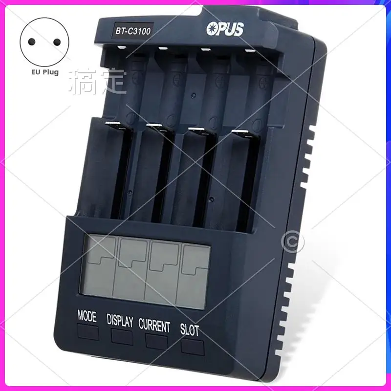 ABT-BT-C3100 4 Slots Battery Charger Adapter Smart Adapter Universal Adapter For Rechargeable Li- Batteries EU PLUG