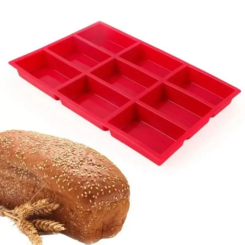 

Non-Stick Reusable Baking Molds for Cheese Candy Soap Chocolate - Silicone Bread Loaf Mold Pan, Brownie Muffin Cake Tools
