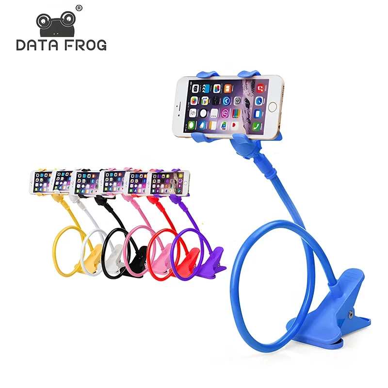 DATA FROG Multi-Functional Flexible Phone Holder Lazy Bracket Long Arm Clamp Mount for Mobile Devices
