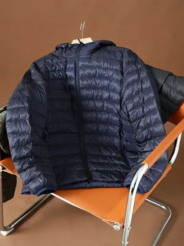 معطف رجالي شتوي خفيف الوزن بغطاء للرأس من القطن Jaet مقاوم للرياح ومقاوم للماء ودافئ وفضفاض من القطن مناسب للشباب ملابس غير رسمية