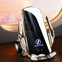 Wireless Charger Car Phone Holder Mobile Support For Car, Automotive Electric Induction 15W Car Vent Mount Bracket Fast Charging