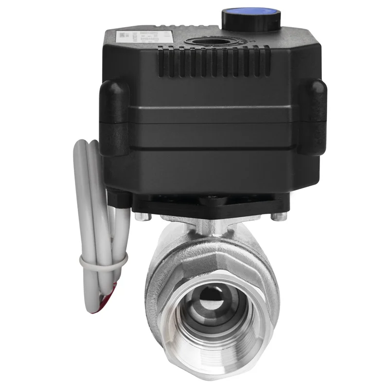 FH-MO OP04 2 Wire Auto Return Fail Safe  9-24V AC/DC  1/2 Inch Electric Motorized Ball Valve