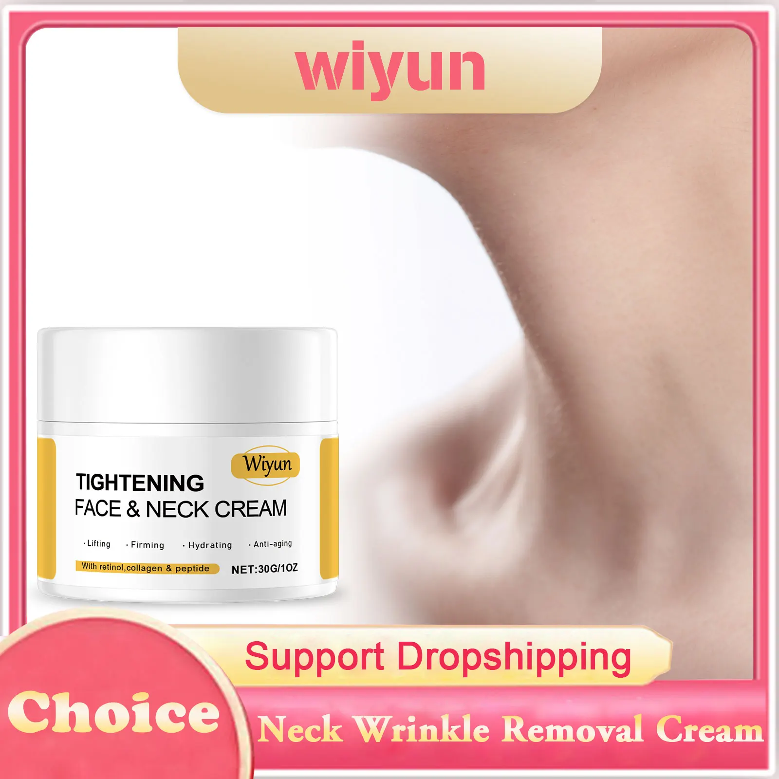 

Neck Wrinkle Removal Cream Deep Nourishing Anti-Aging Firming Lifting Smoothing Relieve Fine Lines Improve Elasticity Neck Cream