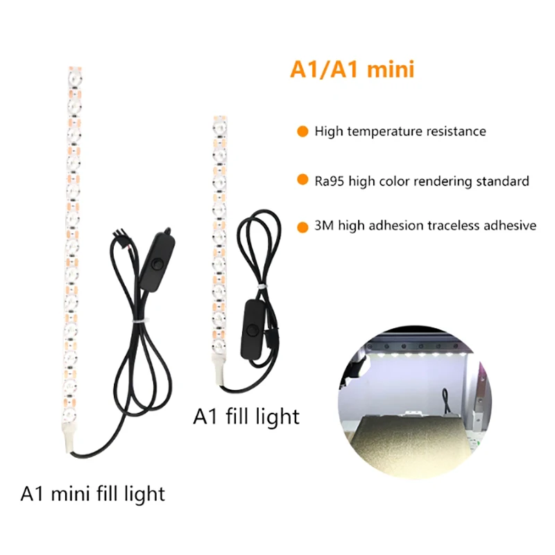 A1/A1 Mini Fill Light Strip Ra95 High Color Rendering Lighting Fill Light Ultra-thin Lamp Beads