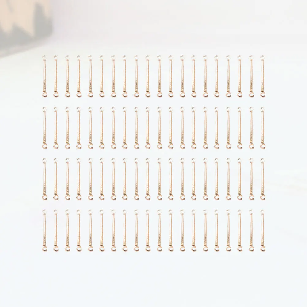 

200pcs Eardrop Connection Rod Earrring Jewelry Parts Handmade Accessories For Women Smooth Iron Material Golden 20Mm