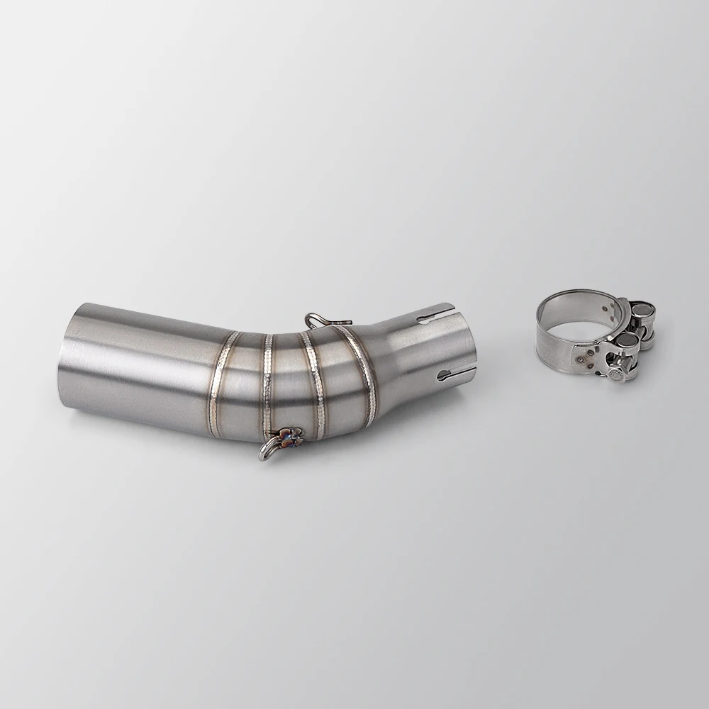 Motorcycle exhaust pipe modification MAXSYM400 stainless steel middle section connection tail section system kit - Image 5