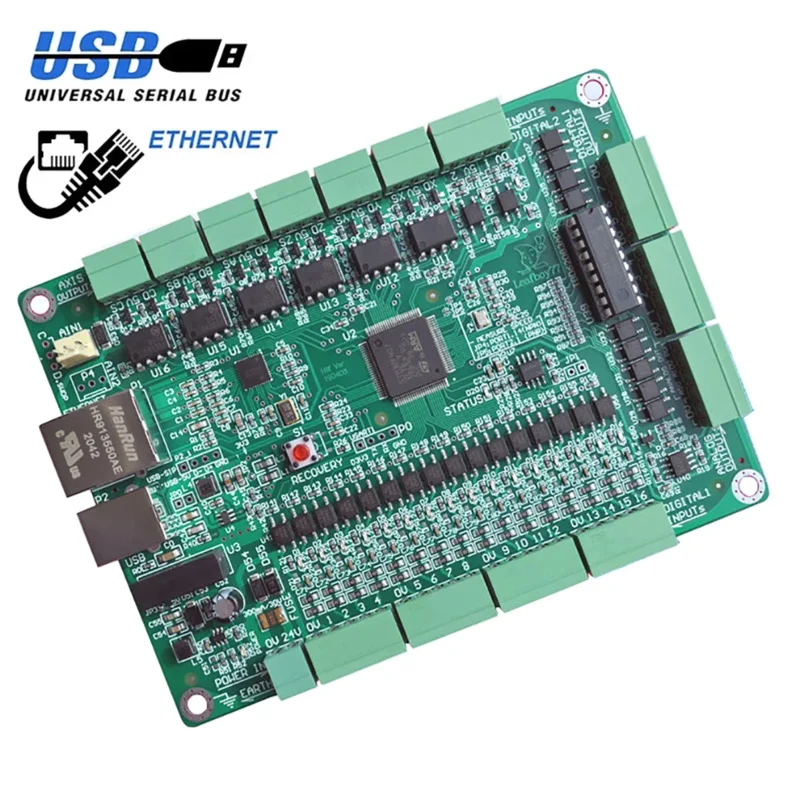 B Version 6 Axis Mach3 USB/Ethernet Dual Interface Board(EDG381) CNC Motion Control Card Worked With Mach3