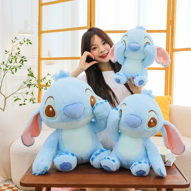 53Cm Kawaii Big Size Disney Cartoon Blauwe Steek Pluche Poppen Anime Speelgoed Lilo En Steek Pluche Knuffels Verjaardagscadeaus Voor Kind