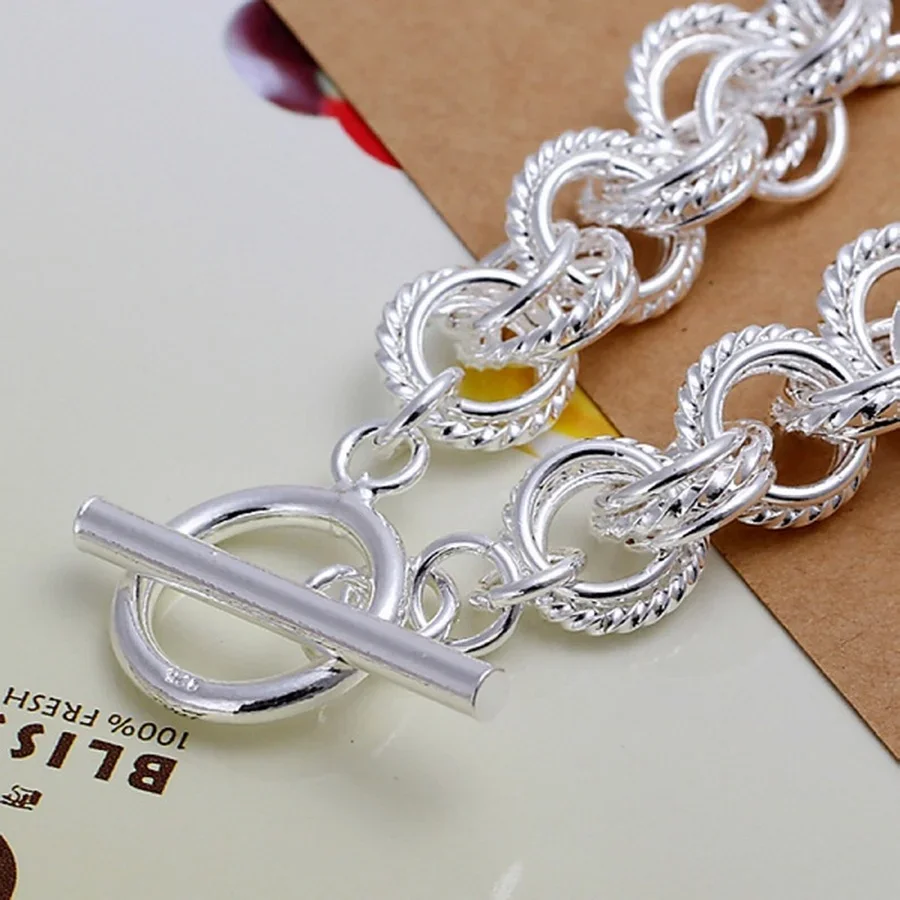 

High quality Silver color Jewelry pretty nice fashion popular hot-sale Bracelets free shipping factory price
