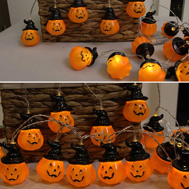 

Halloween String Lights 3D Waterproof Orange Pumpkin Lights for Indoor Outdoor Decor