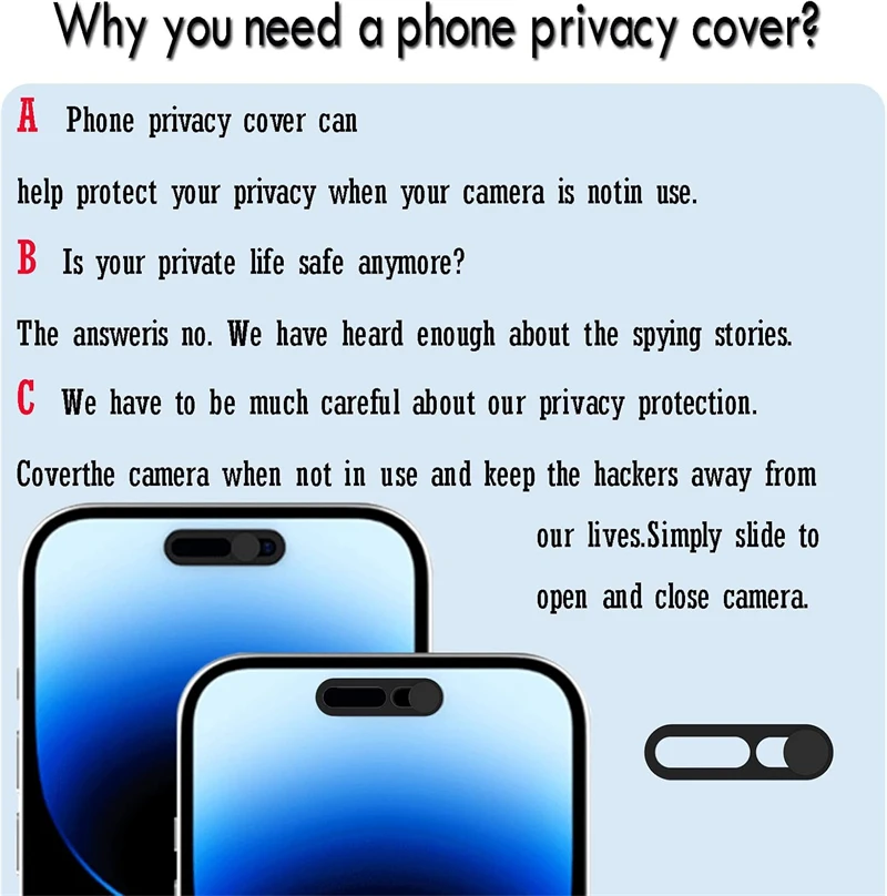 2 قطعة غطاء كاميرا الويب المضادة للتجسس غطاء عدسة الكاميرا الأمامية آيفون 17 الهواء 16 15 برو ماكس زائد 17Air 17Pro i17 حامي الخصوصية ملصق