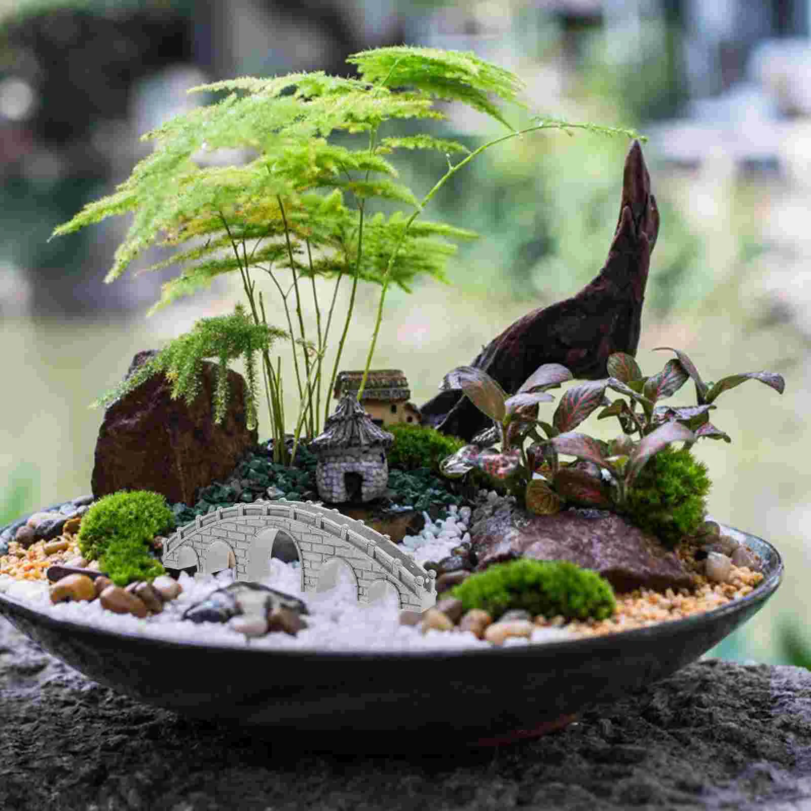 สะพานหินเครื่องประดับ MINI ของเล่น Micro Landscape Decor ส่วนประกอบขนาดเล็ก Aquarium Powder Fish TANK Garden ที่ไม่ซ้ํากัน