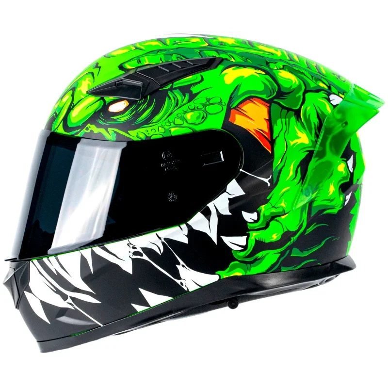 Racing Helmet New Arrival half Face Motocross Off Road Helmet Double Lens Mtb Racing Motorcycle Helmet